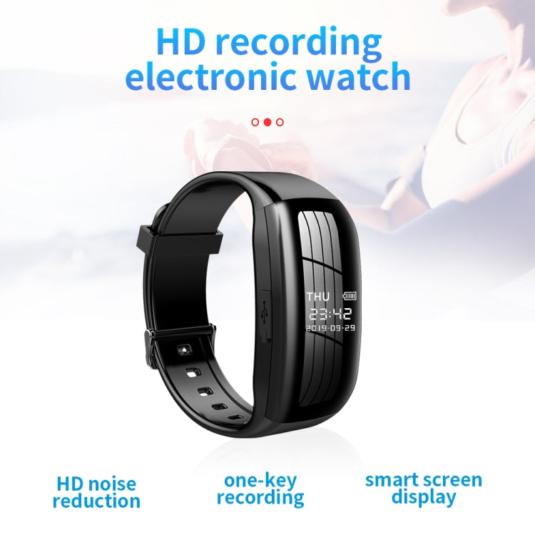 JNN D5 HD Noise Reduction Smart Recording Electronic Bracelet, Capacity:256GB - Recording Pen by JNN | Online Shopping South Africa | PMC Jewellery | Buy Now Pay Later Mobicred