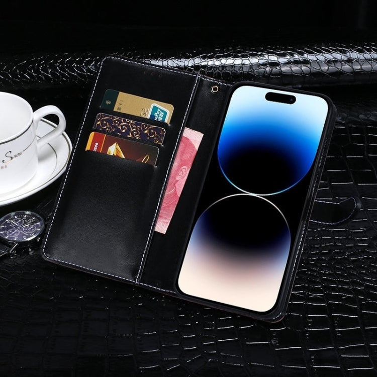 For OPPO Reno11 Pro 5G Global idewei Crocodile Texture Leather Phone Case(Red) - free shipping - PMC Jewellery - Order now!