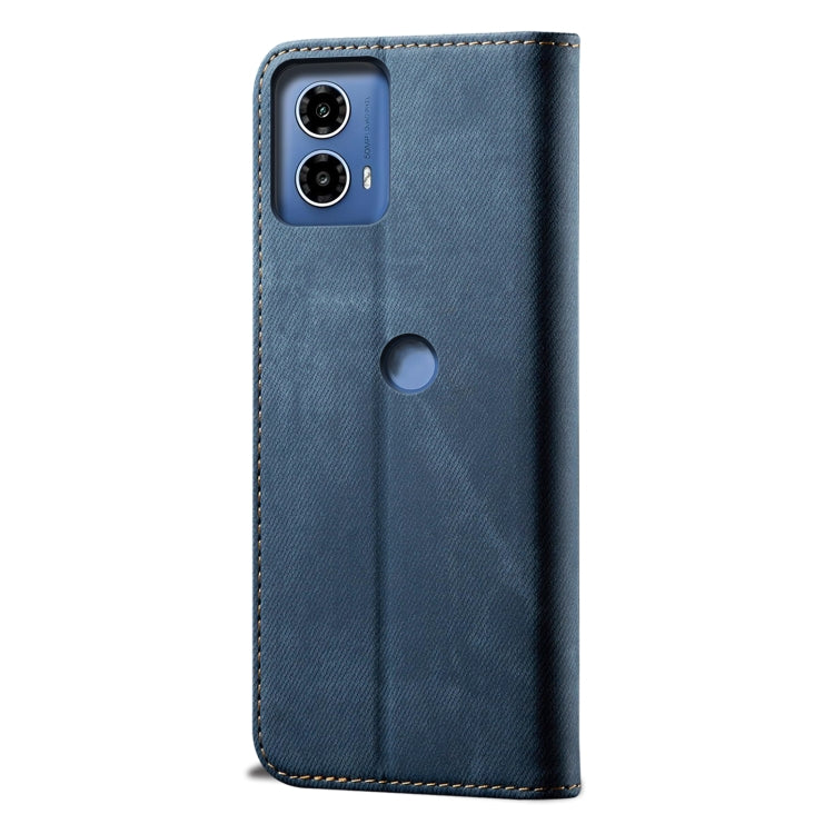 For Motorola Edge 50 Fusion Denim Texture Flip Leather Phone Case(Blue) - free shipping - PMC TechLife - Order now!