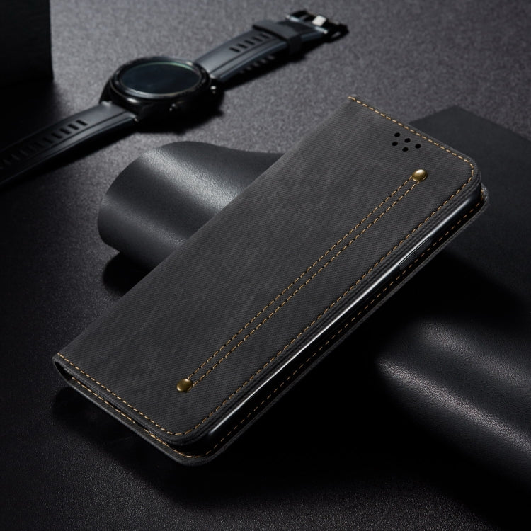 For Motorola Moto G35 Denim Texture Flip Leather Phone Case(Black) - free shipping - PMC TechLife - Order now!