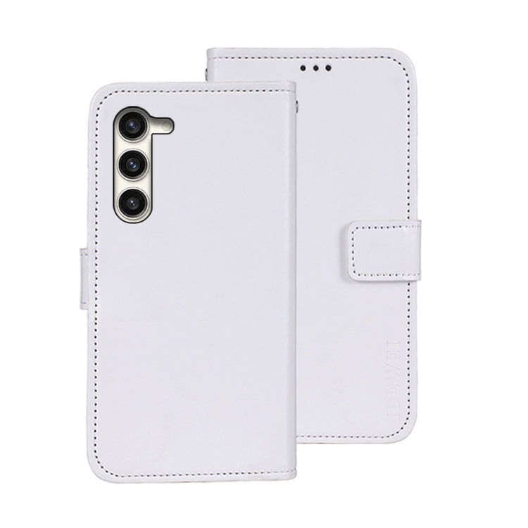 For Samsung Galaxy S24 5G idewei Crazy Horse Texture Leather Phone Case(White) - Galaxy S24 5G Cases by idewei | Online Shopping South Africa | PMC Jewellery | Buy Now Pay Later Mobicred