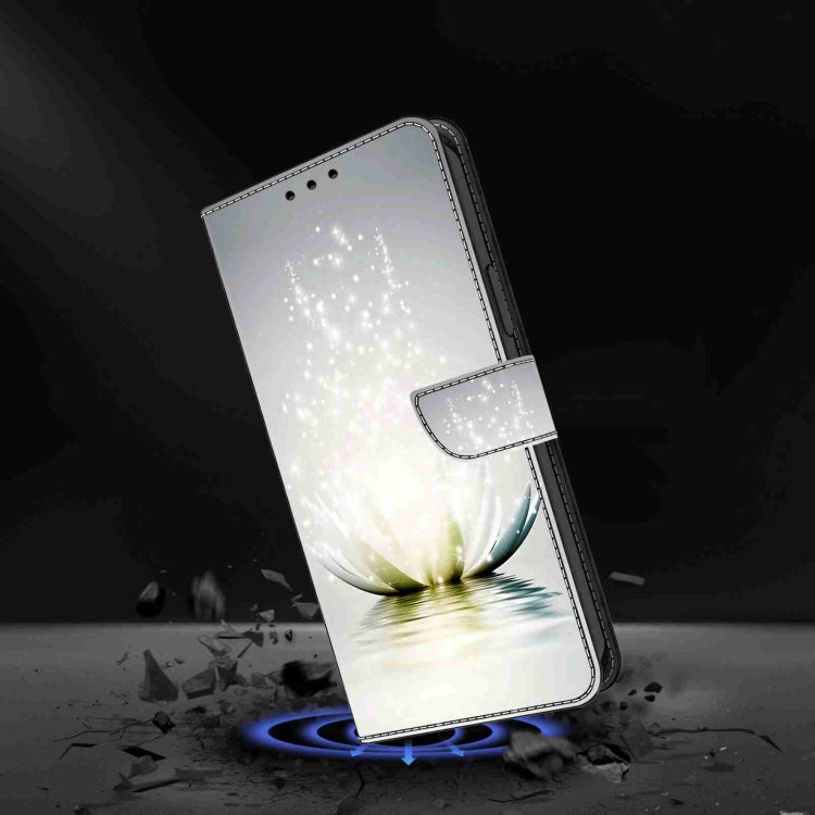 For Honor Magic5 Pro Crystal 3D Shockproof Protective Leather Phone Case(Light Lotus) - Honor Cases by PMC TechLife | Online Shopping South Africa | PMC TechLife | Buy Now Pay Later Mobicred