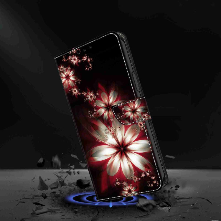 For Honor Magic5 Pro Crystal 3D Shockproof Protective Leather Phone Case(Fantastic Flower) - Honor Cases by PMC TechLife | Online Shopping South Africa | PMC TechLife | Buy Now Pay Later Mobicred