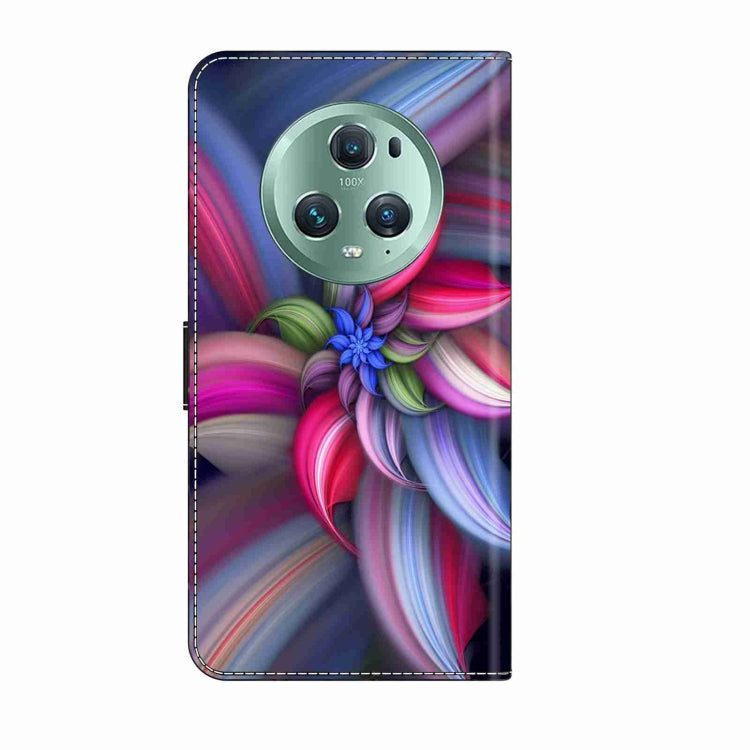 For Honor Magic5 Pro Crystal 3D Shockproof Protective Leather Phone Case(Colorful Flower) - free shipping - PMC TechLife - Order now!