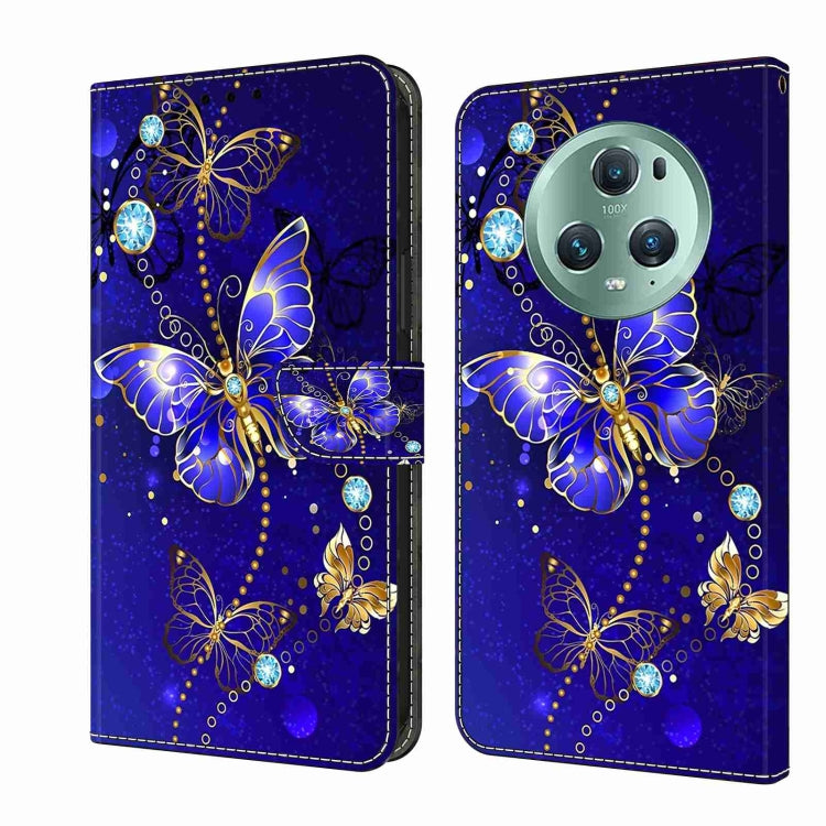 For Honor Magic5 Pro Crystal 3D Shockproof Protective Leather Phone Case(Diamond Butterfly) - Honor Cases by PMC TechLife | Online Shopping South Africa | PMC TechLife | Buy Now Pay Later Mobicred