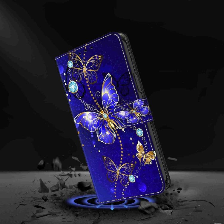 For Honor Magic5 Pro Crystal 3D Shockproof Protective Leather Phone Case(Diamond Butterfly) - Honor Cases by PMC Jewellery | Online Shopping South Africa | PMC Jewellery | Buy Now Pay Later Mobicred