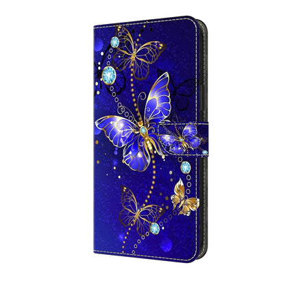 For Honor Magic6 Lite Crystal 3D Shockproof Protective Leather Phone Case(Diamond Butterfly) - Honor Cases by PMC Jewellery | Online Shopping South Africa | PMC Jewellery | Buy Now Pay Later Mobicred