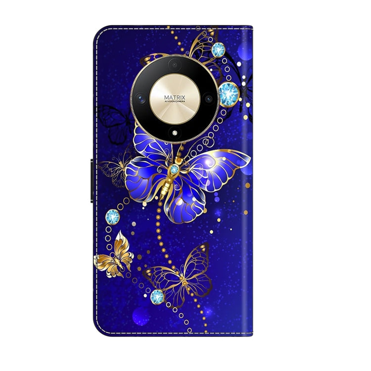 For Honor Magic6 Lite Crystal 3D Shockproof Protective Leather Phone Case(Diamond Butterfly) - Honor Cases by PMC Jewellery | Online Shopping South Africa | PMC Jewellery | Buy Now Pay Later Mobicred