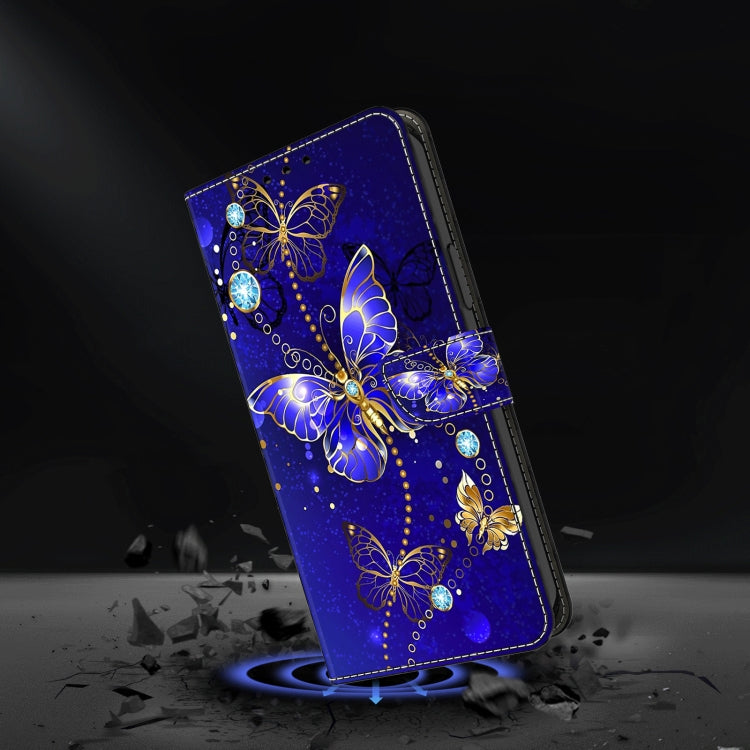 For Honor Magic6 Lite Crystal 3D Shockproof Protective Leather Phone Case(Diamond Butterfly) - Honor Cases by PMC Jewellery | Online Shopping South Africa | PMC Jewellery | Buy Now Pay Later Mobicred