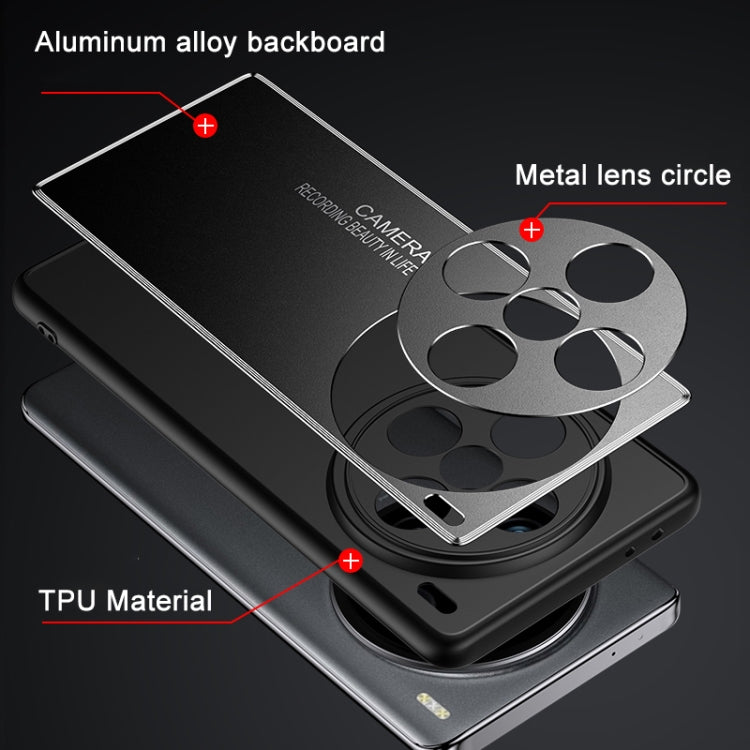 For vivo X100 Pro Frosted Metal Phone Case(Black) - free shipping - PMC TechLife - Order now!