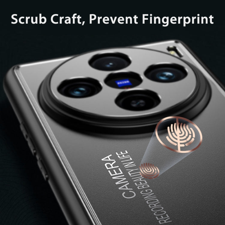 For vivo X100 Pro Frosted Metal Phone Case(Black) - free shipping - PMC TechLife - Order now!