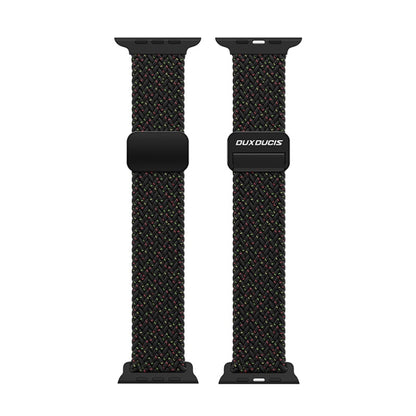 For Apple Watch SE 2023 44mm DUX DUCIS Mixture Pro Series Magnetic Buckle Nylon Braid Watch Band(Black Unity) - Watch Bands by DUX DUCIS | Online Shopping South Africa | PMC Jewellery | Buy Now Pay Later Mobicred