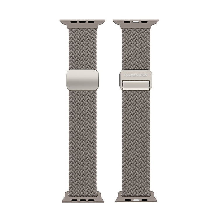 For Apple Watch SE 2023 40mm DUX DUCIS Mixture Pro Series Magnetic Buckle Nylon Braid Watch Band(Clay) - Watch Bands by DUX DUCIS | Online Shopping South Africa | PMC Jewellery | Buy Now Pay Later Mobicred