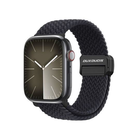 For Apple Watch Series 9 45mm DUX DUCIS Mixture Pro Series Magnetic Buckle Nylon Braid Watch Band(Midnight) - Watch Bands by DUX DUCIS | Online Shopping South Africa | PMC Jewellery | Buy Now Pay Later Mobicred