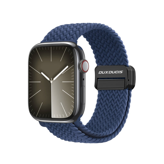 For Apple Watch Series 9 41mm DUX DUCIS Mixture Pro Series Magnetic Buckle Nylon Braid Watch Band(Storm Blue) - Watch Bands by DUX DUCIS | Online Shopping South Africa | PMC Jewellery | Buy Now Pay Later Mobicred