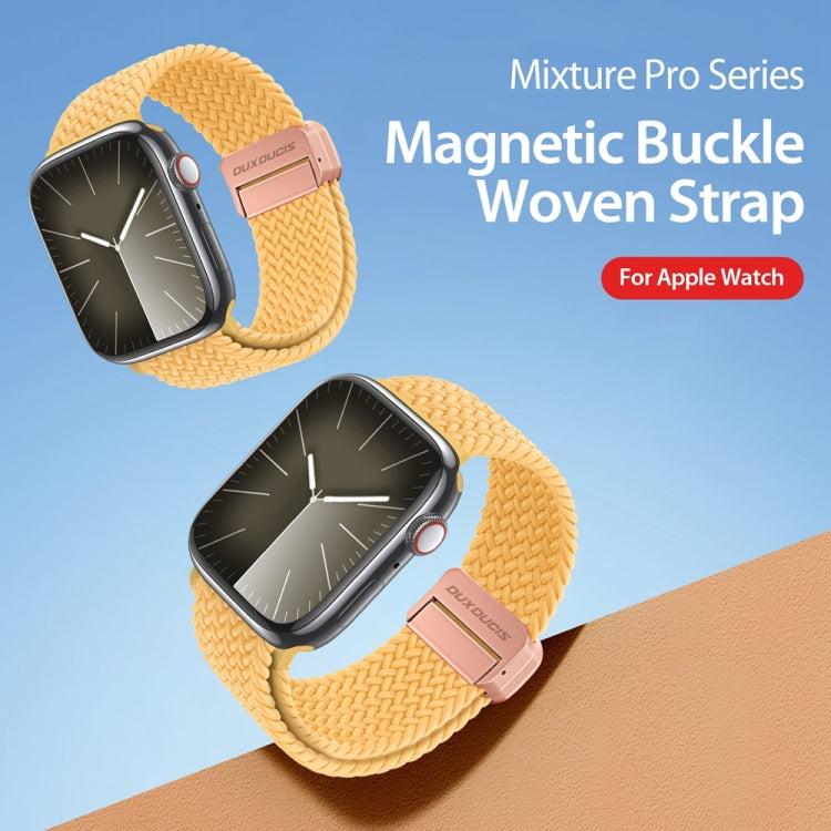 For Apple Watch Series 8 41mm DUX DUCIS Mixture Pro Series Magnetic Buckle Nylon Braid Watch Band(Sunny Color) - Watch Bands by DUX DUCIS | Online Shopping South Africa | PMC Jewellery | Buy Now Pay Later Mobicred