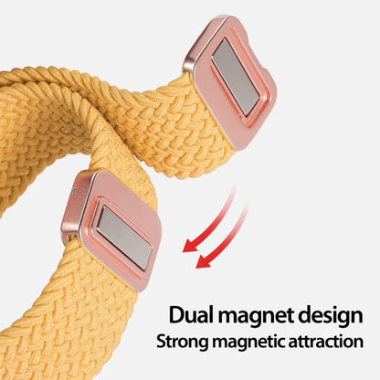 For Apple Watch Series 8 41mm DUX DUCIS Mixture Pro Series Magnetic Buckle Nylon Braid Watch Band(Sunny Color) - Watch Bands by DUX DUCIS | Online Shopping South Africa | PMC Jewellery | Buy Now Pay Later Mobicred