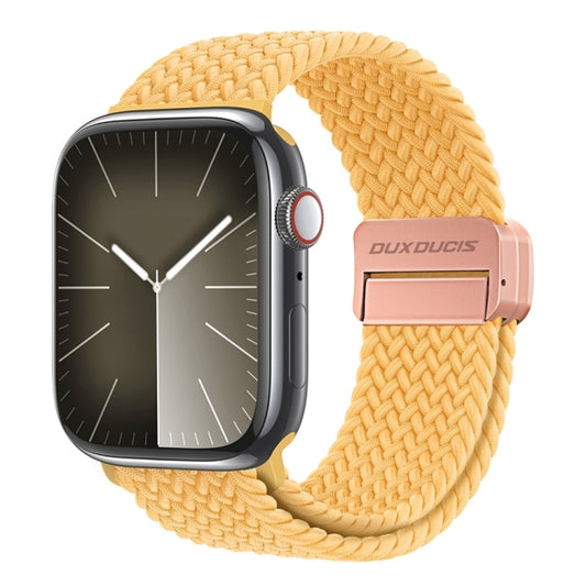 For Apple Watch Series 7 41mm DUX DUCIS Mixture Pro Series Magnetic Buckle Nylon Braid Watch Band(Sunny Color) - Watch Bands by DUX DUCIS | Online Shopping South Africa | PMC Jewellery | Buy Now Pay Later Mobicred