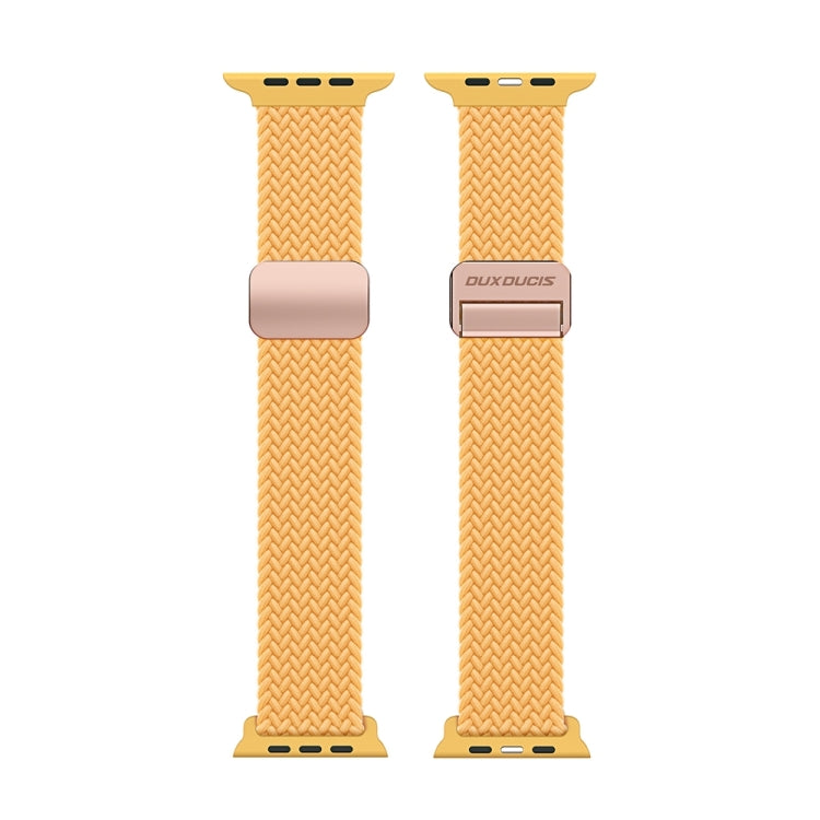 For Apple Watch Series 7 45mm DUX DUCIS Mixture Pro Series Magnetic Buckle Nylon Braid Watch Band(Sunny Color) - Watch Bands by DUX DUCIS | Online Shopping South Africa | PMC Jewellery | Buy Now Pay Later Mobicred