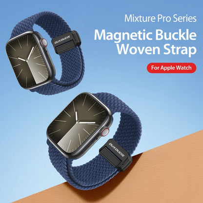 For Apple Watch SE 40mm DUX DUCIS Mixture Pro Series Magnetic Buckle Nylon Braid Watch Band(Storm Blue) - Watch Bands by DUX DUCIS | Online Shopping South Africa | PMC Jewellery | Buy Now Pay Later Mobicred