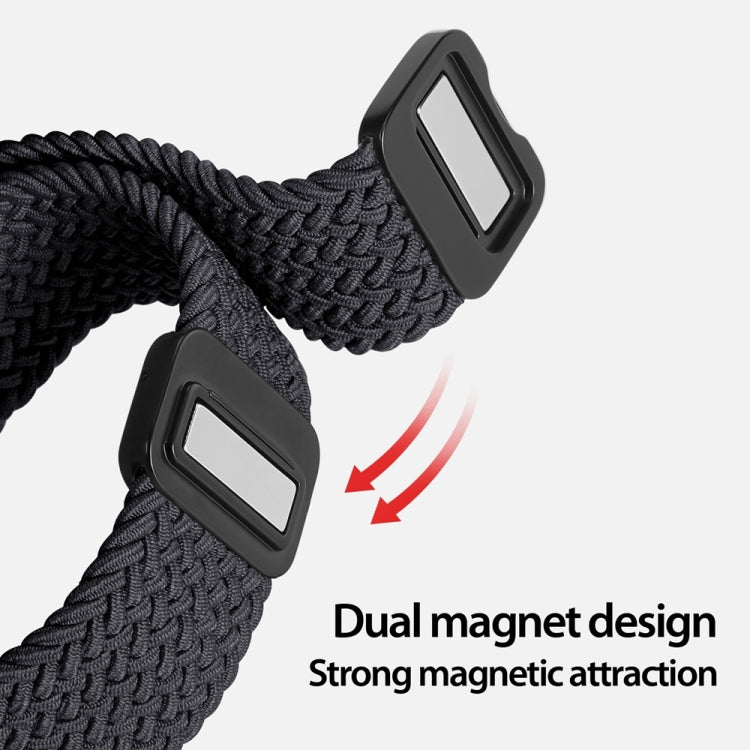 For Apple Watch SE 44mm DUX DUCIS Mixture Pro Series Magnetic Buckle Nylon Braid Watch Band(Midnight) - Watch Bands by DUX DUCIS | Online Shopping South Africa | PMC Jewellery | Buy Now Pay Later Mobicred