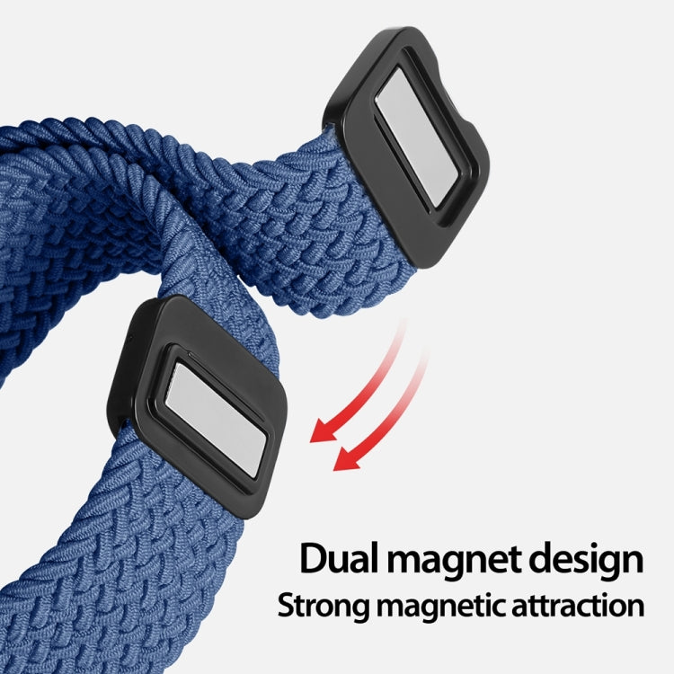 For Apple Watch Series 6 44mm DUX DUCIS Mixture Pro Series Magnetic Buckle Nylon Braid Watch Band(Storm Blue) - Watch Bands by DUX DUCIS | Online Shopping South Africa | PMC Jewellery | Buy Now Pay Later Mobicred