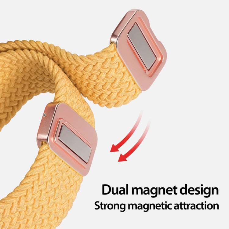 For Apple Watch Series 5 44mm DUX DUCIS Mixture Pro Series Magnetic Buckle Nylon Braid Watch Band(Sunny Color) - Watch Bands by DUX DUCIS | Online Shopping South Africa | PMC Jewellery | Buy Now Pay Later Mobicred