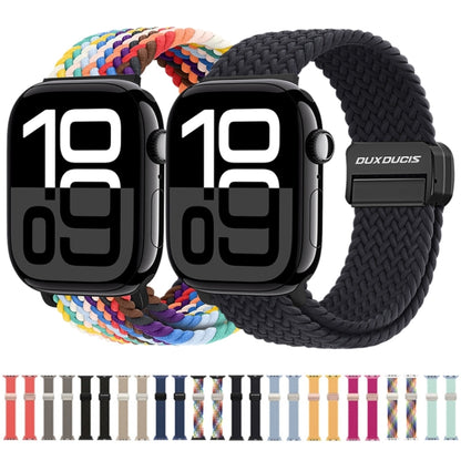 For Apple Watch SE 44mm DUX DUCIS Mixture Pro Series Magnetic Buckle Nylon Braid Watch Band(Sunny Color) - Watch Bands by DUX DUCIS | Online Shopping South Africa | PMC Jewellery | Buy Now Pay Later Mobicred