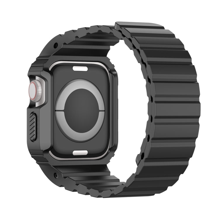 For Apple Watch Series 6 40mm DUX DUCIS OA Series Integrated Magnetic Watch Band(Black) - Watch Bands by DUX DUCIS | Online Shopping South Africa | PMC Jewellery | Buy Now Pay Later Mobicred