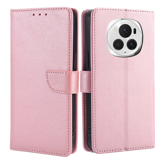 For Honor Magic6 Pro Calf Texture Buckle Flip Leather Phone Case(Rose Gold) - Honor Cases by PMC Jewellery | Online Shopping South Africa | PMC Jewellery | Buy Now Pay Later Mobicred