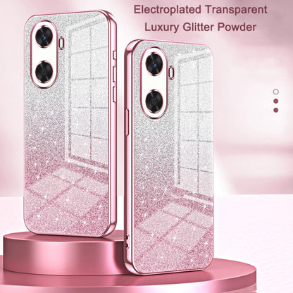 For Huawei Pura 70 Gradient Glitter Powder Electroplated Phone Case(Pink) - Huawei Cases by PMC Jewellery | Online Shopping South Africa | PMC Jewellery | Buy Now Pay Later Mobicred