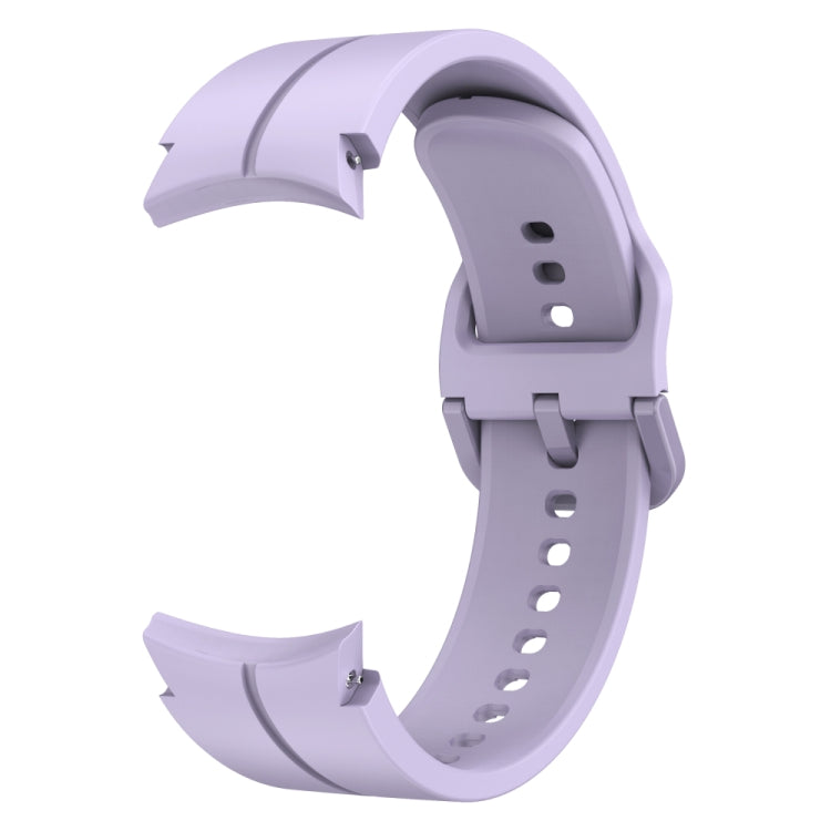 For Samsung Galaxy Watch 6 / 6 Classic Colorful Buckle Silicone Watch Band(Purple) - Watch Bands by PMC Jewellery | Online Shopping South Africa | PMC Jewellery