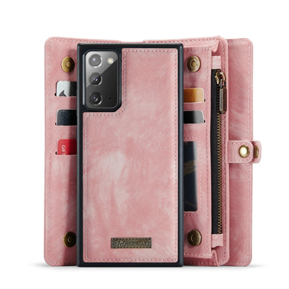 For Samsung Galaxy Note20 CaseMe-008 Detachable Multifunctional Horizontal Flip Leather Case with Card Slot & Holder & Zipper Wallet & Photo Frame (Pink) - Galaxy Note20 Cases by CaseMe | Online Shopping South Africa | PMC Jewellery | Buy Now Pay Later Mobicred