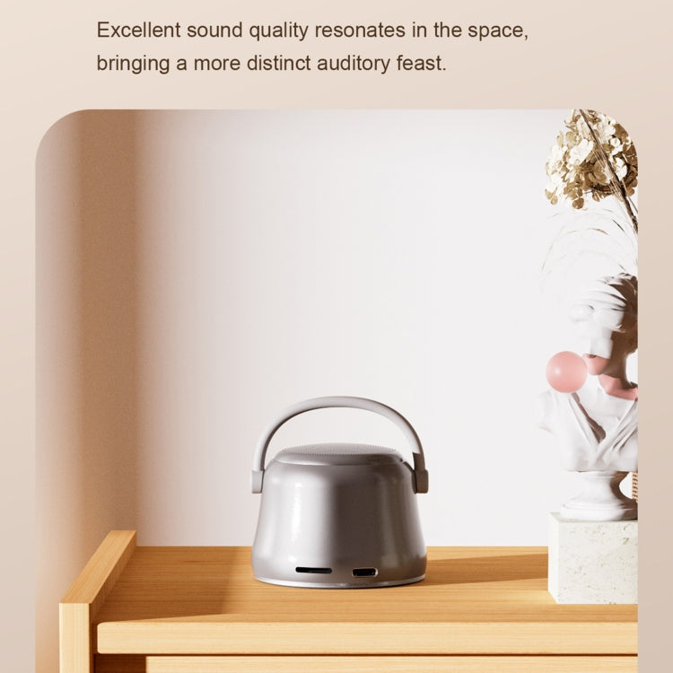 EWA A20 Mini Bluetooth Bass Radiator Metal Speaker(Brown) - free shipping - PMC Jewellery - Order now!