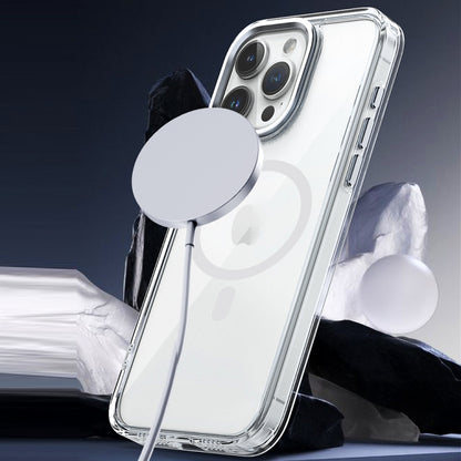 For iPhone 15 Pro Max MagSafe Magnetic Clear Phone Case(Sierra Blue) - iPhone 15 Pro Max Cases by PMC Jewellery | Online Shopping South Africa | PMC Jewellery