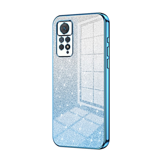 For Xiaomi Redmi Note 11 Pro 4G/5G Global Gradient Glitter Powder Electroplated Phone Case(Blue) - Xiaomi Cases by PMC Jewellery | Online Shopping South Africa | PMC Jewellery