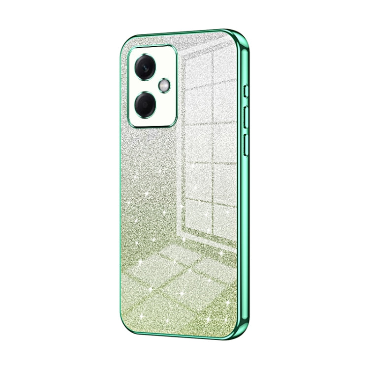 For Xiaomi Redmi Note 12R Pro Gradient Glitter Powder Electroplated Phone Case(Green) - Xiaomi Cases by PMC Jewellery | Online Shopping South Africa | PMC Jewellery | Buy Now Pay Later Mobicred