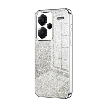 For Xiaomi Redmi Note 13 Pro+ Gradient Glitter Powder Electroplated Phone Case(Silver) - Note 13 Pro+ Cases by PMC Jewellery | Online Shopping South Africa | PMC Jewellery | Buy Now Pay Later Mobicred