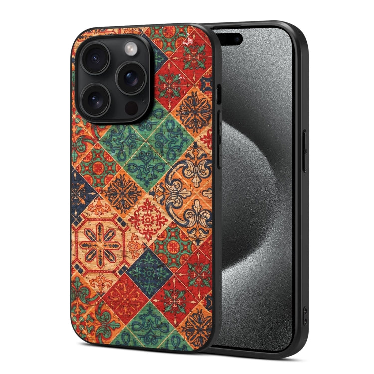 For iPhone 15 Pro Max Four Seasons Flower Language Series TPU Phone Case(Winter Blue) - iPhone 15 Pro Max Cases by PMC TechLife | Online Shopping South Africa | PMC TechLife | Buy Now Pay Later Mobicred