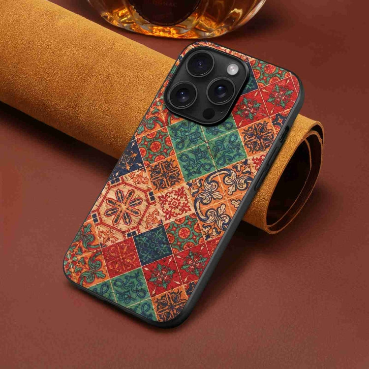 For iPhone 15 Pro Max Four Seasons Flower Language Series TPU Phone Case(Winter Blue) - iPhone 15 Pro Max Cases by PMC TechLife | Online Shopping South Africa | PMC TechLife | Buy Now Pay Later Mobicred