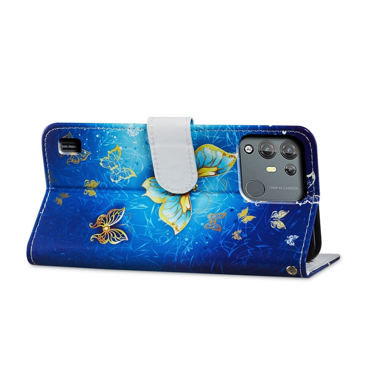 For Blackview A55 Pro Painted Pattern Horizontal Flip Leather Phone Case(Butterfly) - More Brand by PMC Jewellery | Online Shopping South Africa | PMC Jewellery | Buy Now Pay Later Mobicred