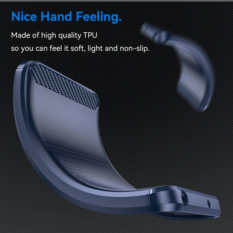 For Motorola Edge 50 Carbon Fiber Brushed Texture TPU Phone Case(Blue) - free shipping - PMC TechLife - Order now!