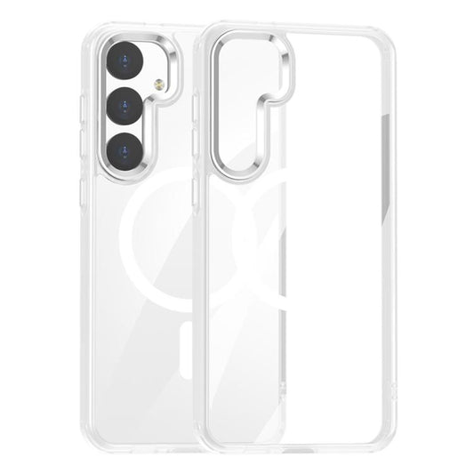 For Samsung Galaxy S25+ 5G MagSafe Anti-fingerprint Highly Transparent PC Phone Case(White) - Galaxy S25+ 5G Cases by PMC Jewellery | Online Shopping South Africa | PMC Jewellery | Buy Now Pay Later Mobicred