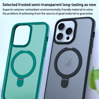 For iPhone 11 MagSafe Magnetic Holder Phone Case(Dark Green) - iPhone 11 Cases by PMC Jewellery | Online Shopping South Africa | PMC Jewellery