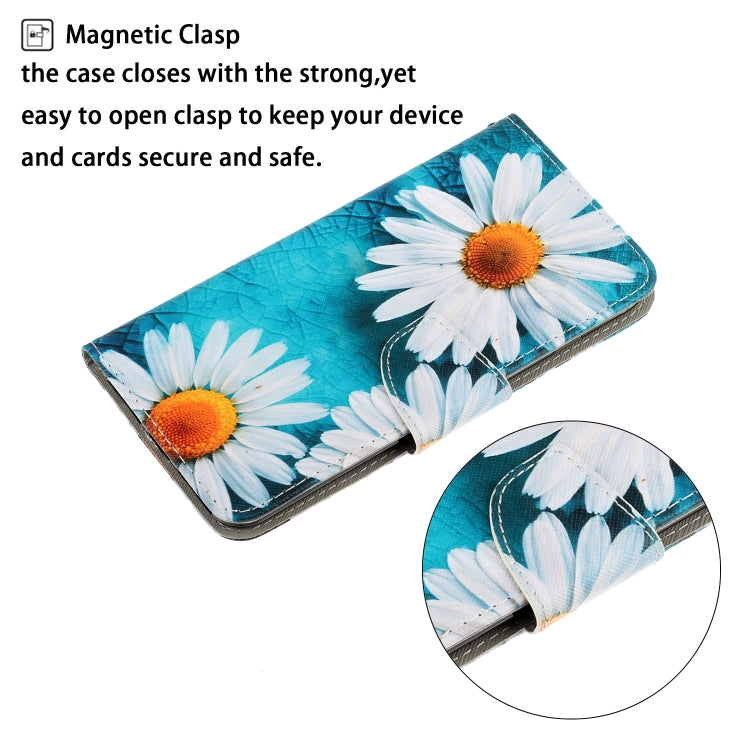 For Xiaomi Redmi Note 13 5G Colored Drawing Pattern Leather Phone Case(Daisy) - Note 13 Cases by PMC Jewellery | Online Shopping South Africa | PMC Jewellery | Buy Now Pay Later Mobicred