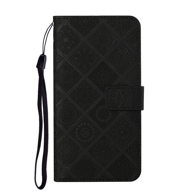 For Google Pixel 9 Pro XL Ethnic Style Embossed Pattern Leather Phone Case(Black) - Google Cases by PMC TechLife | Online Shopping South Africa | PMC TechLife | Buy Now Pay Later Mobicred
