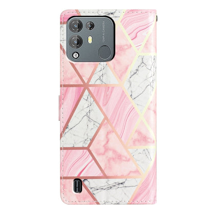 For Blackview A55 Pro Colored Drawing Leather Phone Case(Pink Marble) - More Brand by PMC Jewellery | Online Shopping South Africa | PMC Jewellery | Buy Now Pay Later Mobicred