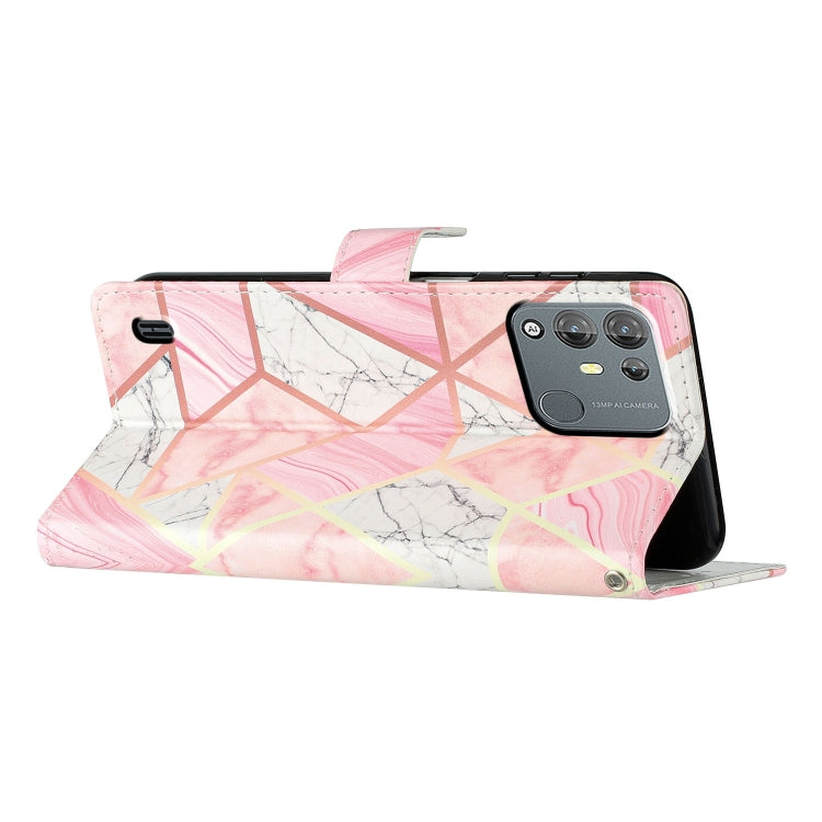 For Blackview A55 Pro Colored Drawing Leather Phone Case(Pink Marble) - More Brand by PMC Jewellery | Online Shopping South Africa | PMC Jewellery | Buy Now Pay Later Mobicred