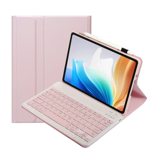 For OPPO Pad Air2 11.4 inch OP14 TPU Ultra-thin Detachable Bluetooth Keyboard Leather Case(Pink) - Others Keyboard by PMC Jewellery | Online Shopping South Africa | PMC Jewellery