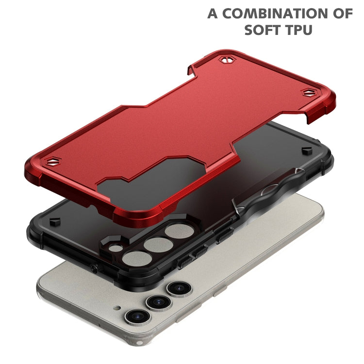 For Samsung Galaxy S24 5G Non-slip Shockproof Armor Phone Case(Red) - Galaxy S24 5G Cases by PMC Jewellery | Online Shopping South Africa | PMC Jewellery